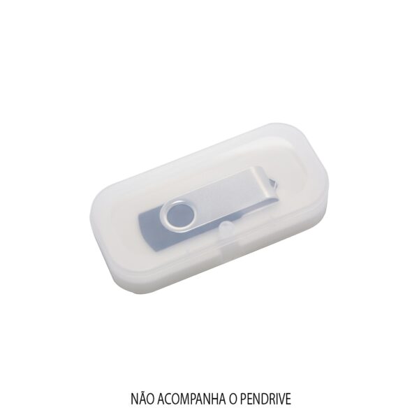 Estojo Plástico para Pen Drive plástico transparente com parte interna revestida de espuma. - Image 2